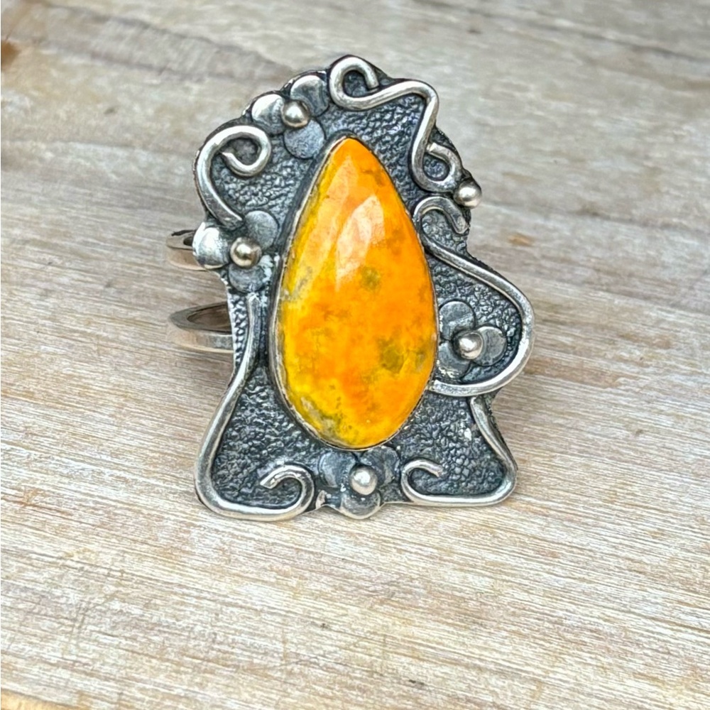 Bumblebee Jasper Ring - image 3